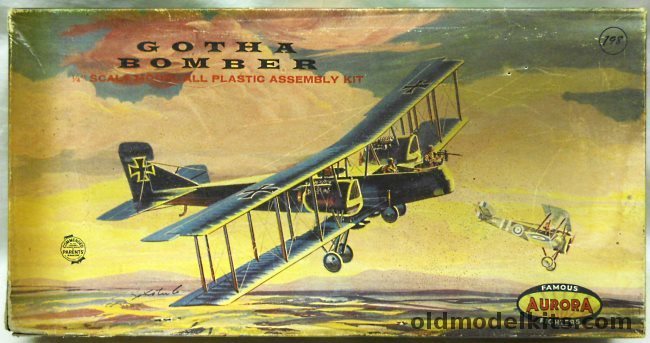 Aurora 1/48 Gotha Bomber - Parents Magazine Seal Issue, 126-198 plastic model kit